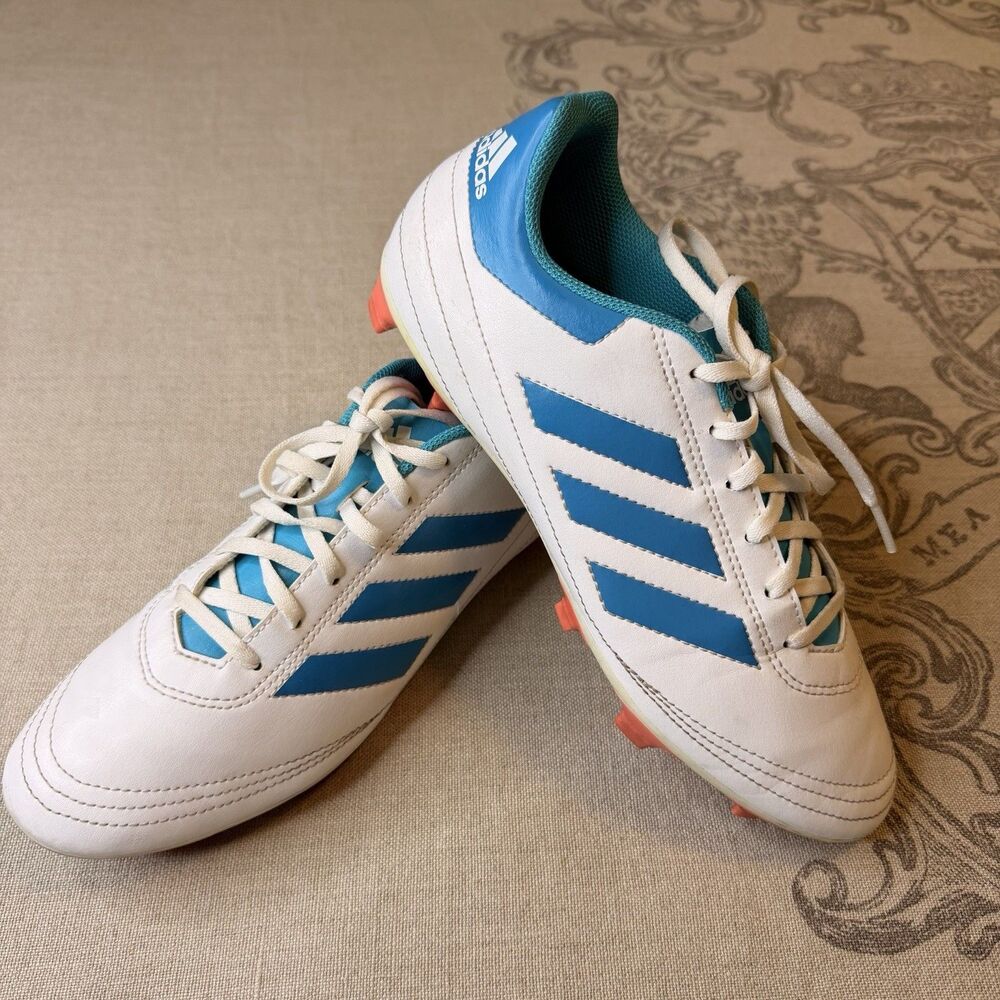 Adidas Goletto VI FG Women's Soccer Cleats White Blue